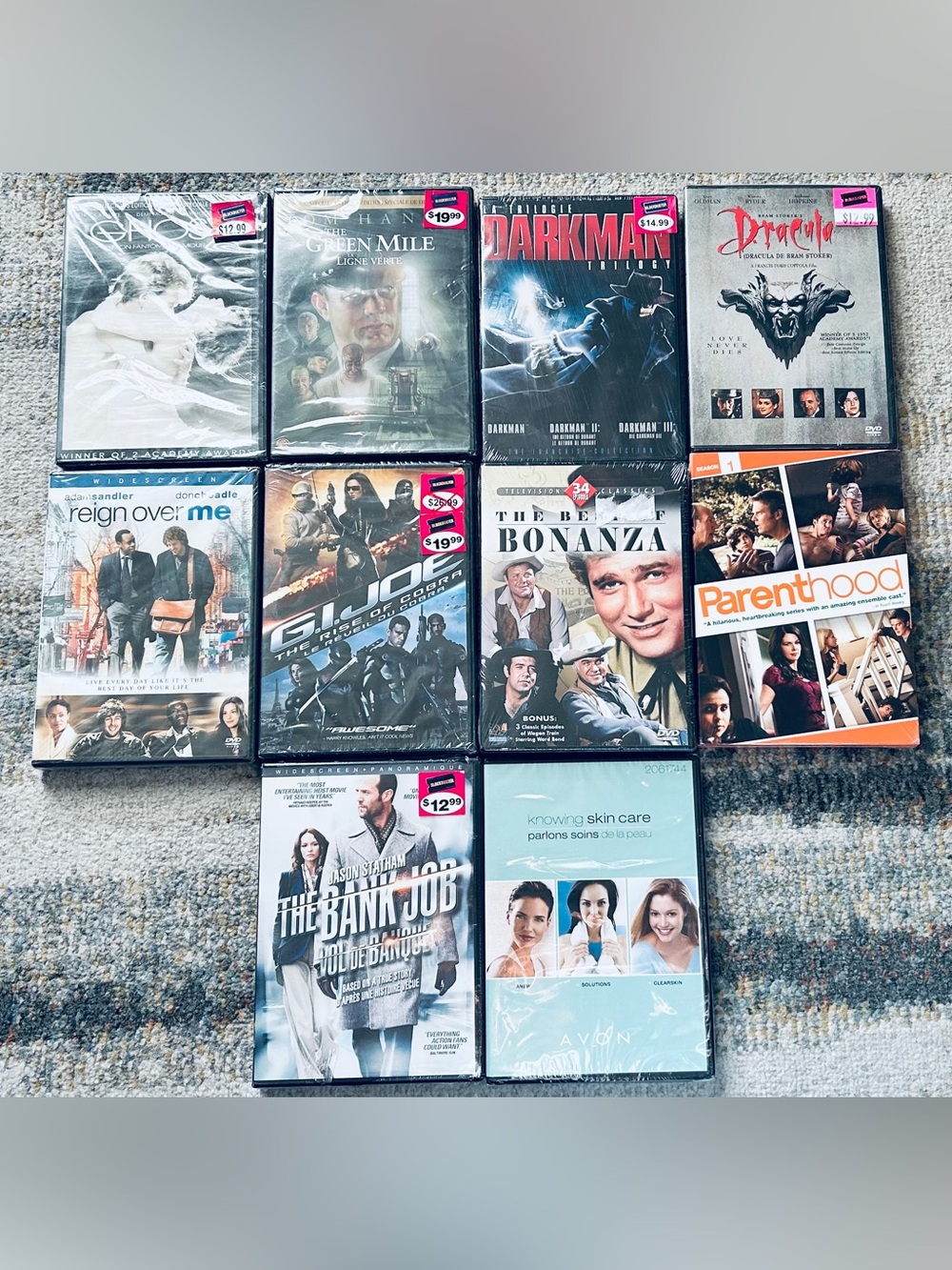 10 Sealed DVDs – Movies & TV Series Bundle
